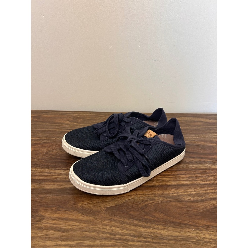 OluKai Pehuea Li Womens 7 Deep Navy Mesh Lace Up Sneakers 20379-DEDE